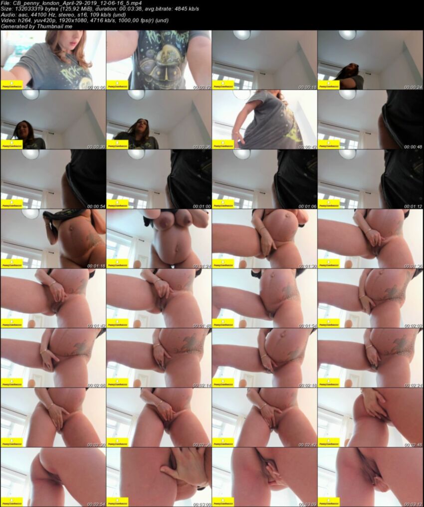 [2,76 GB] [Chaturbate.com] Compilación de cámaras web de PennyLondon - 12 clips [2019, Embarazada, MILF, Masturbación, Tatuaje, Grandes tetas naturales, Posar, Primer plano, Cámara web, 1080p, 720p]