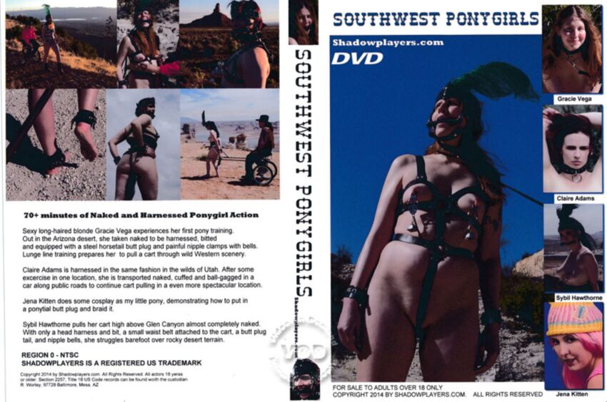 [1.16 ГБ] [ShadowPlayers.com] Southwest Ponygirls / Pony Girl Southwest [2014, Bondage, Domination, Ponygirl, Ponyplay, Outdoors, Pet play, SiteRip]