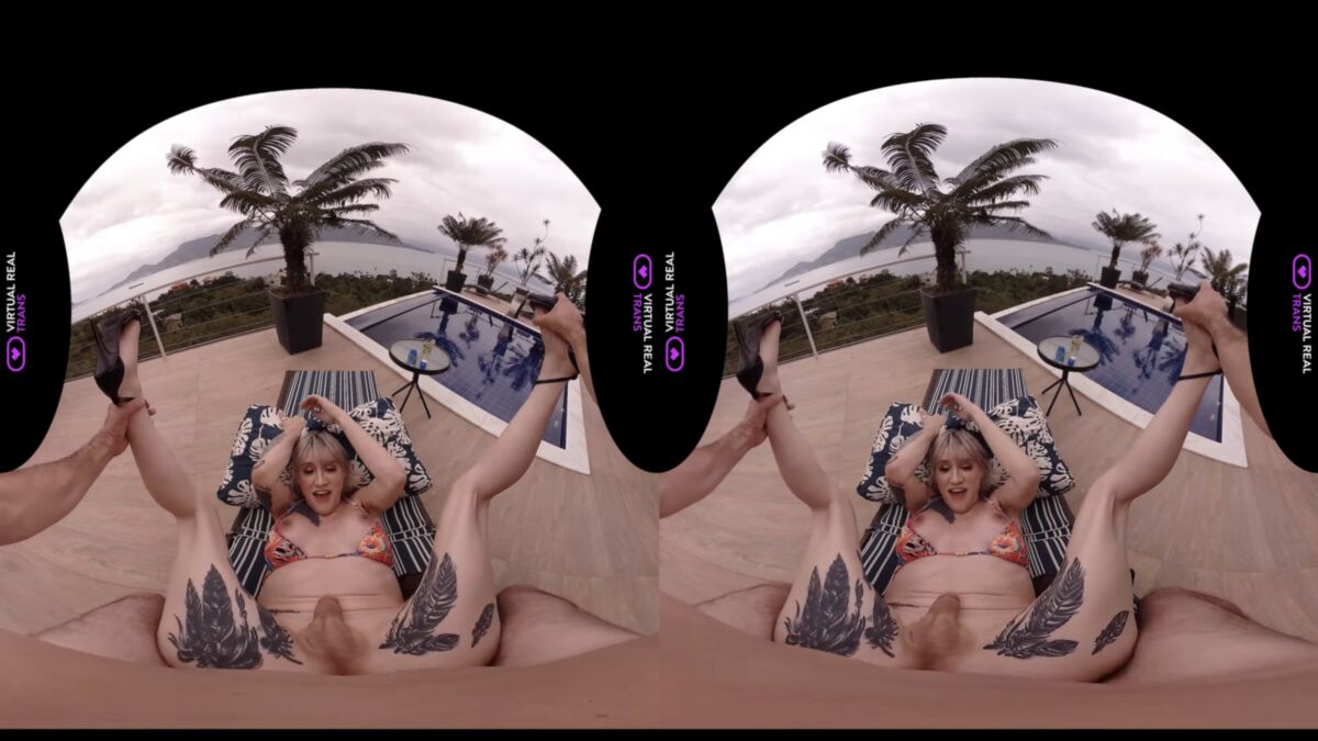 [2.4 GB] [VirtualRealTrans.com] Lena Kelly / Sunset At The Beach (Feb 28, 2019) [2019 g., Shemale On Male, Hardcore, Anal, Bareback, Flip-Flop, POV, Virtual Reality, VR, 4K, 3D , 2160p, SiteRip]