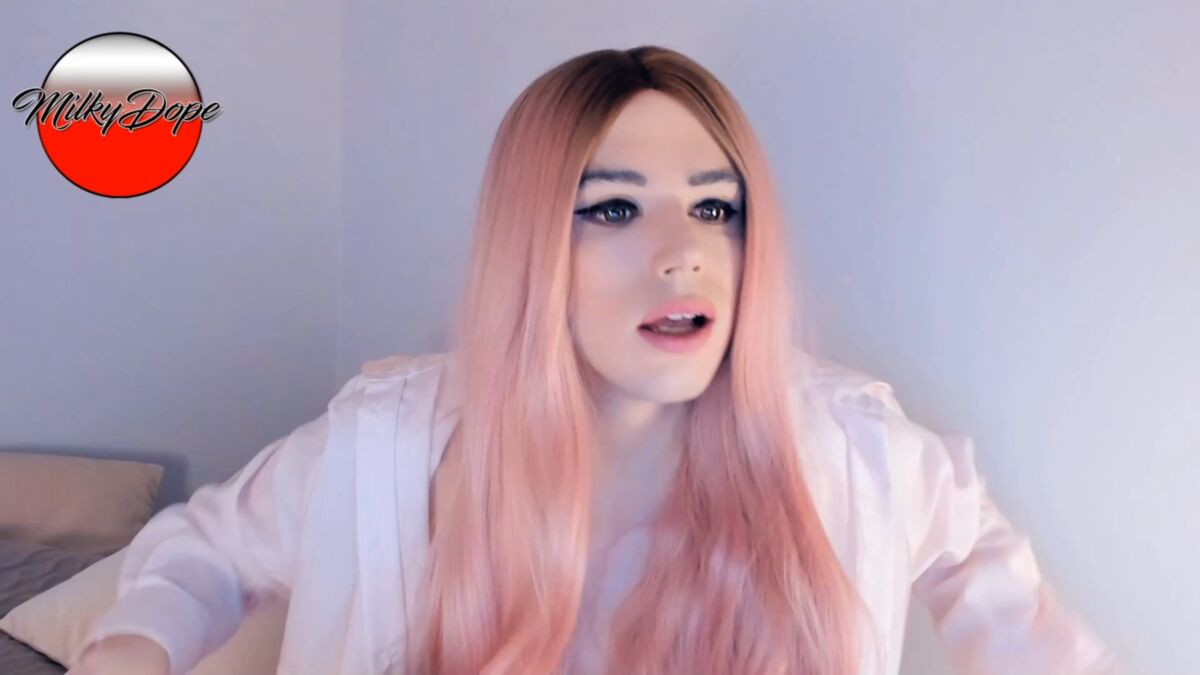 [784 MB] [Chaturbate.com] MilkyDope / Pretty TGirl caressant sa propre bite (18 sept. 2019) [2019 g., Shemale, Crossdresser, Solo, Vibrateur, 1080p, CamRip]