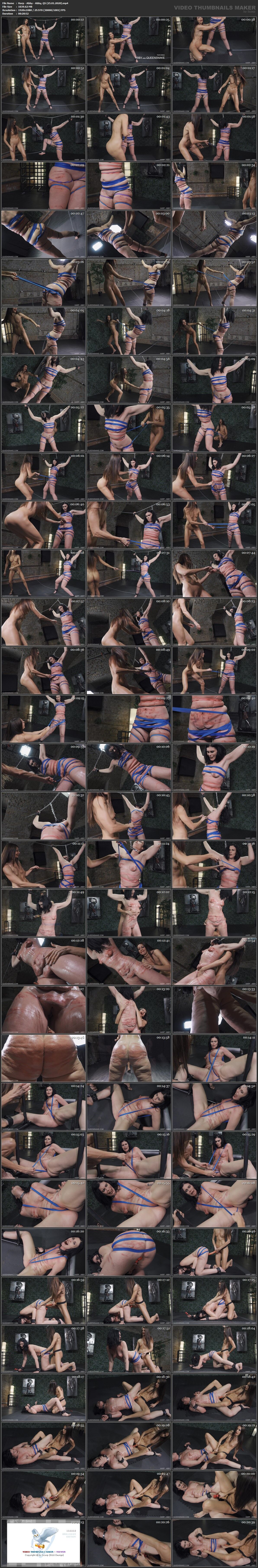 [1.02 GB] [Queensnake.com] Harpa - Abby [2020 g., BDSM, elástico, listras, vergões, hematomas, cinta, lezdom, 1080p]