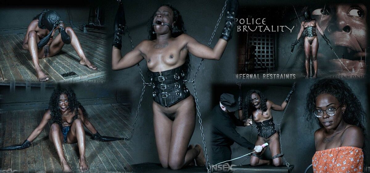 [2.46 Go] [InfernalRestraints.com] Bellah Dahl - Brutalité policière (09.08.2019 g) [2019 g, BDSM, Bondage, Vibrateur, Flogging, Pinces à linge, Jouets, Cannage, Ébène, SiteRip, 720p]