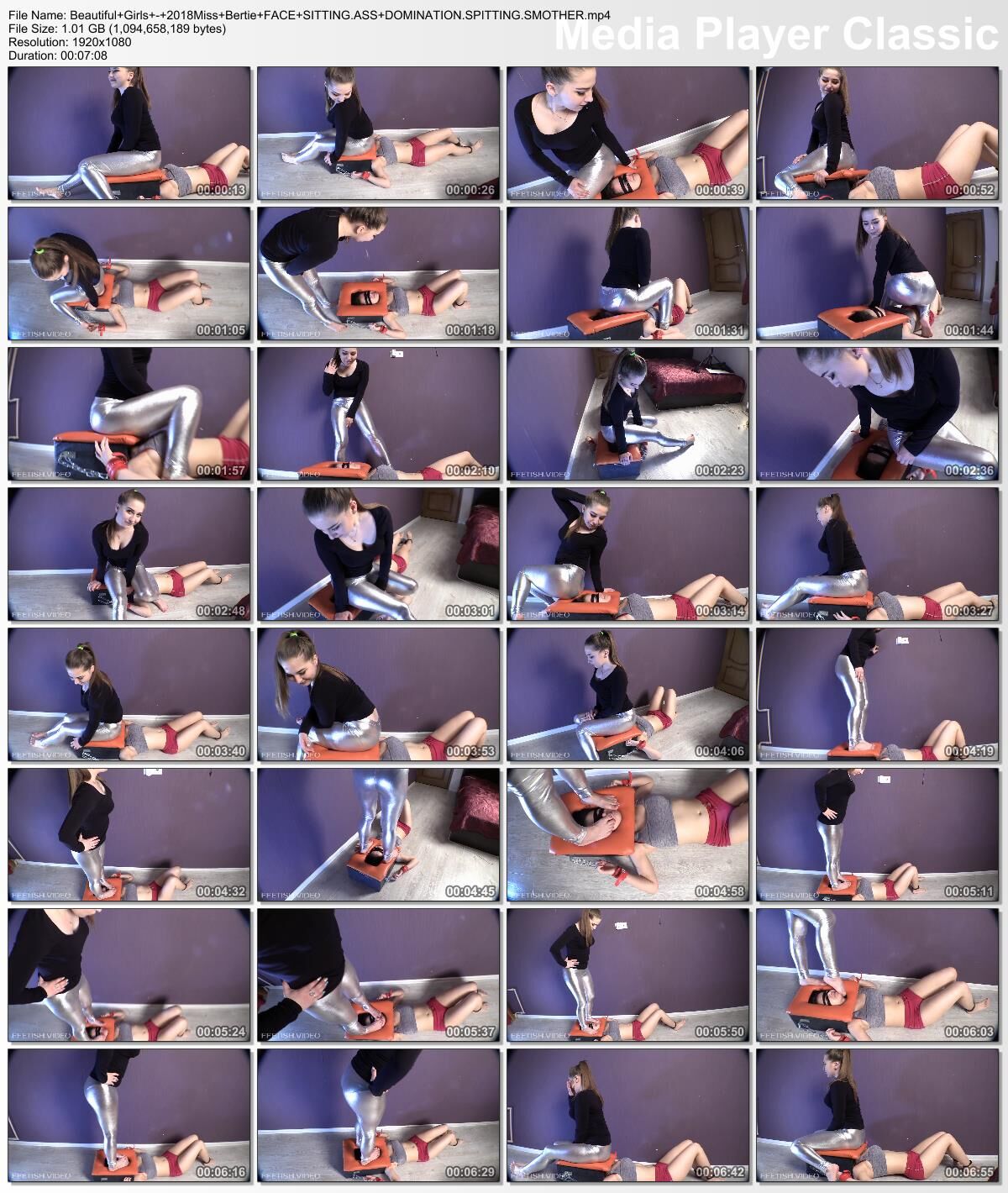 [1.02 GB] [Beautiful Girls / clips4sale.com] Miss Bertie - Face Sitting And Ass Domination [2018 g., Femdom, LezDom, Humiliation, Smother, 1080p, HDRip]