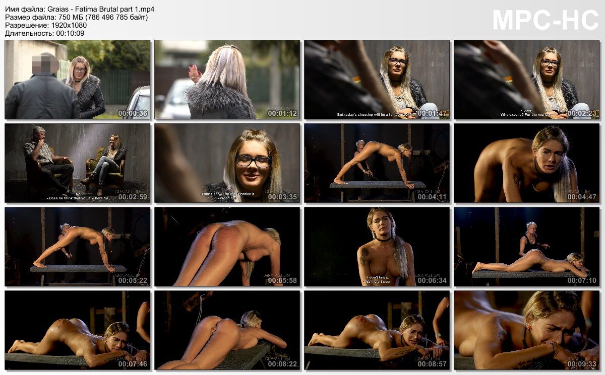 [1,65 GB] [graias.com] Fatima Brutal / Fatima: Brutality (Maximilian Lomp) [2018, BDSM, Folter, Flagellation, Bondage, Hardcore, 1080p, HDRip]