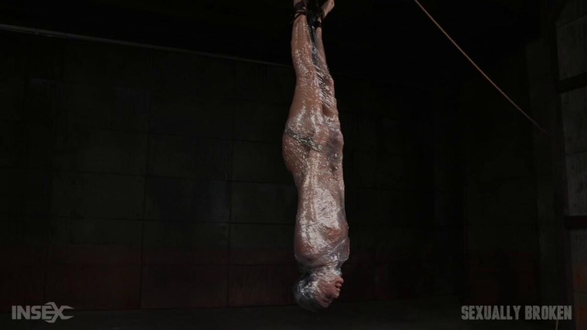 [704 MB] [SexuallyBroken.com] Tough London River Mummified in Plastic Wrap and Facefucked in Inverted Suspension by BBC! / March 14, 2016 / London River, Matt Williams, Jack Hammer [2016, BDSM, Bondage, Domination, Blowjob, 720p, HDRip]