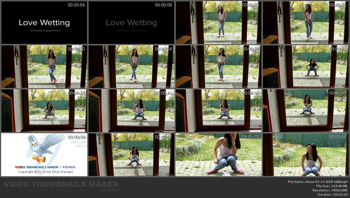 [169 MB] [LoveTetting.com] Annie (03-11-2015) [2015, Pissing, Outdoor, Legal Teen, HDRip, 1080p]