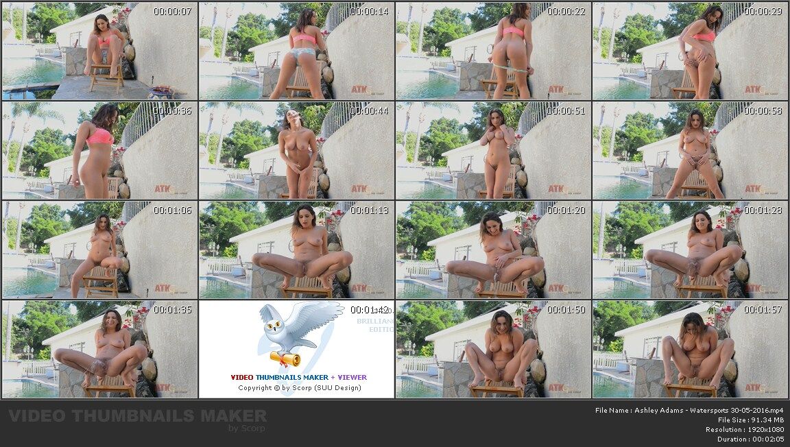 [91 МБ] [ATKGalleria.com] Ashley Adams - Watersports (30-05-2016) [2016, Pissing, Posing, Solo, Big tits, Outdoor, HDRip, 1080p]