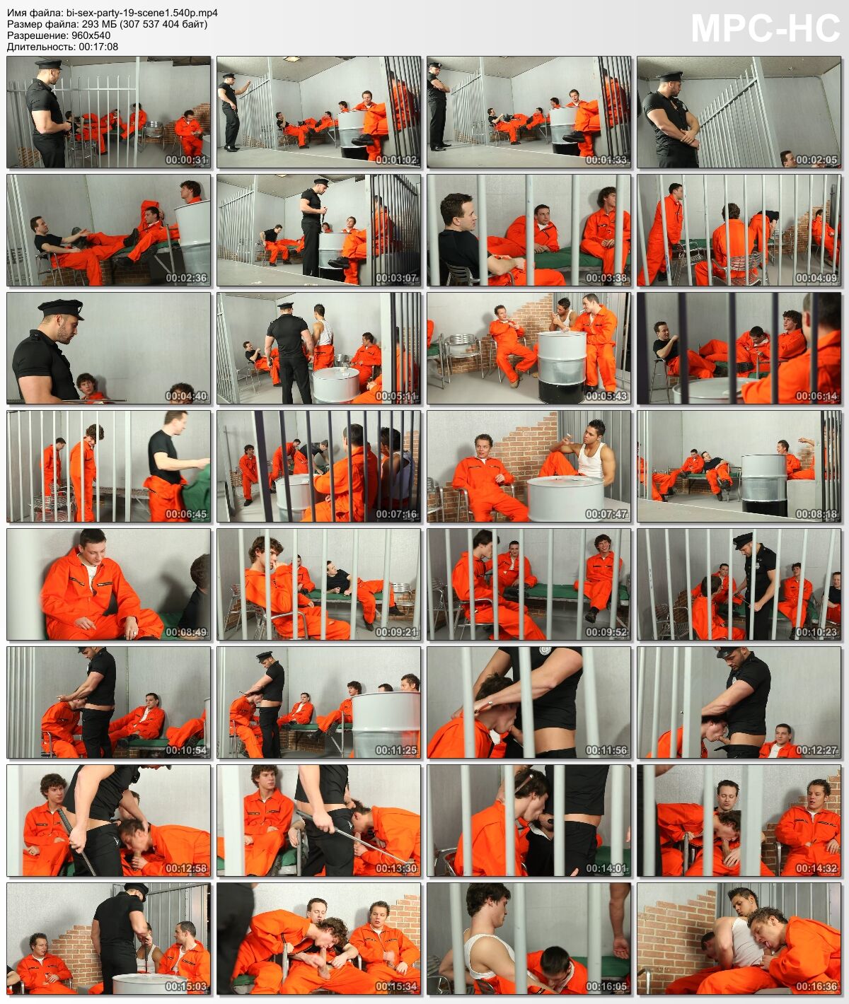 [1,74 GB] Bisex Party 19 - Prison Power Fuck Party / Bisexual Party 19 (Eromaxx Films) [2013, Anal, Bisexual, Europeo, Extranjero, Gonzo, Gangbang, 540p, Web-DL] (Escenas divididas)