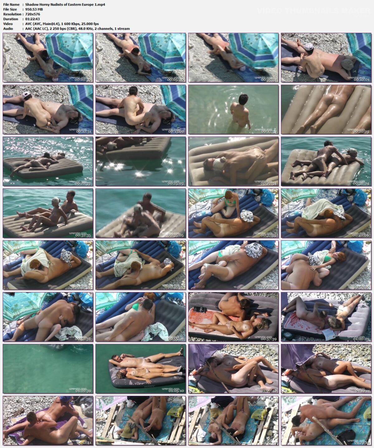 [951 MB] [UREROTIC.COM] Sombra Nudistas cachondos de Europa del Este 1 [2015, Voyeur, Nudismo, Sexo en la playa, SiteRip]