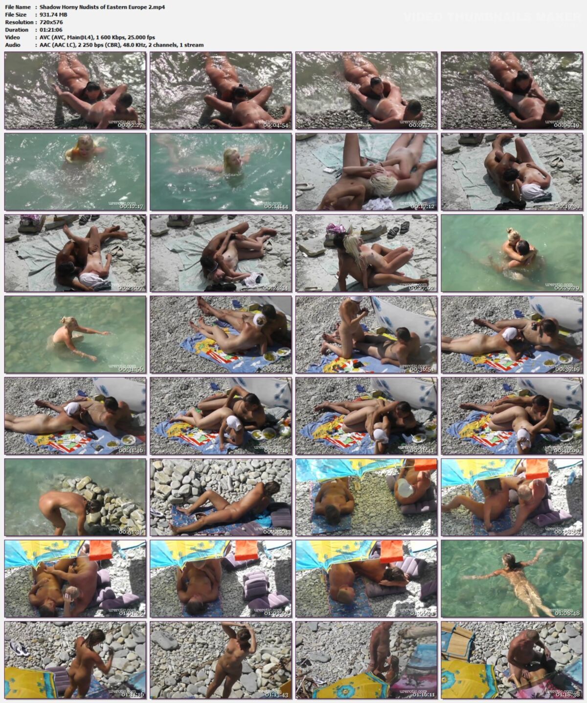 [932 MB] [urerootic.com] Shadow Horny Nudists of Eastern Europe 2 [2015, Voyeur, Nudism, Sex On Beach, SiteRip]