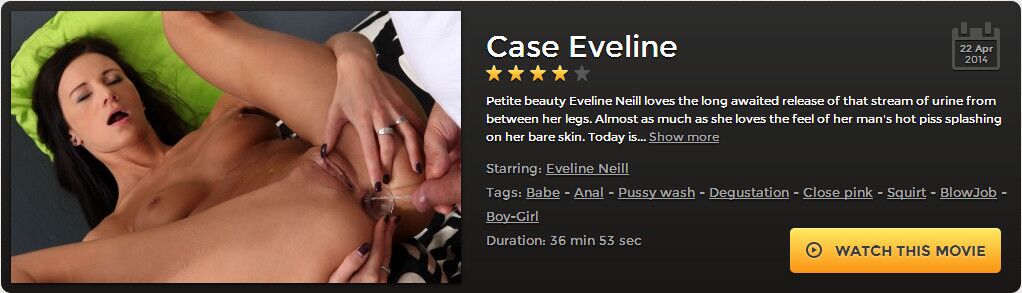 [1.12 GB] [Vipissy.com] Eveline Neill / Case Eveline! [04/22/2014 Pissing, Anal, Babe, Blowjob, Boy-Girl, Close Pink, Degustation, Pussy Wash, Slim, .810p, SiteRip]