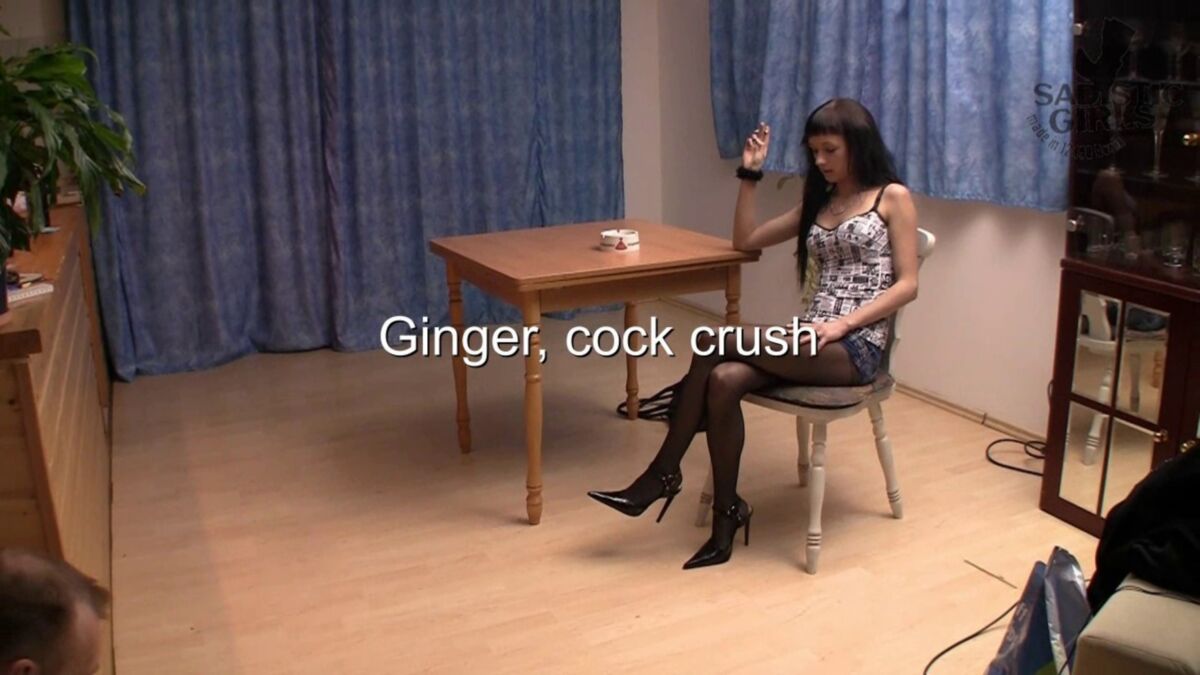 [348 MB] [Dangerous-girls.com] Lady Ginger / Ginger Cock Crush [2013, Femdom, BallBusting, 720p, HDRip]