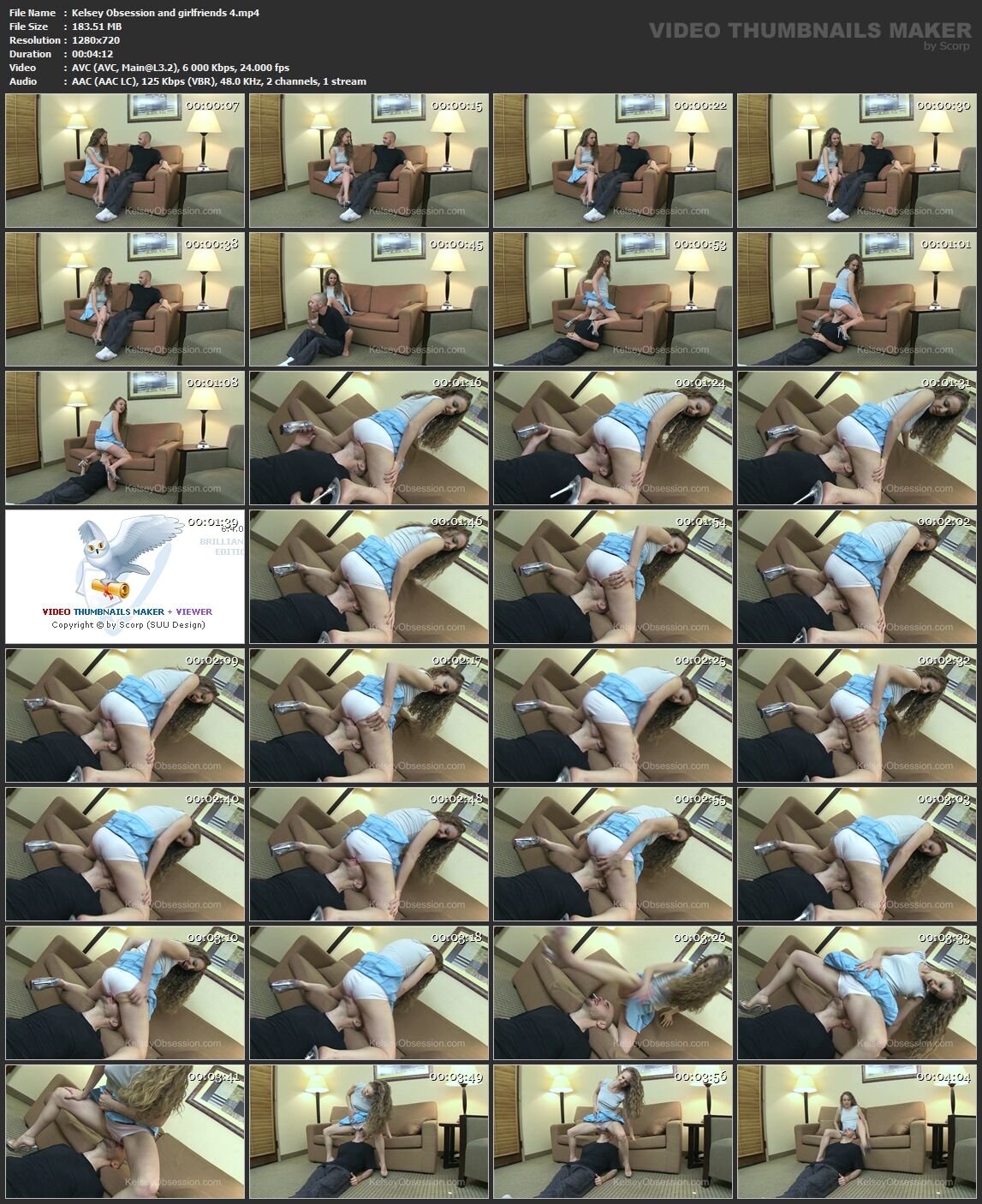 [8.04 GB] [kelseyobsession.net/clips4sale.com] (46 rollers) Kelsey Obsession and Girlfriends / Kelsey and girlfriends [2011-2014, Farting, Anilingus, Toys, Anal, Dildo, Gape, Fetish, FaceSitting, Ass Worship AND LICK, Pussy Lick, 720p, 1080p]