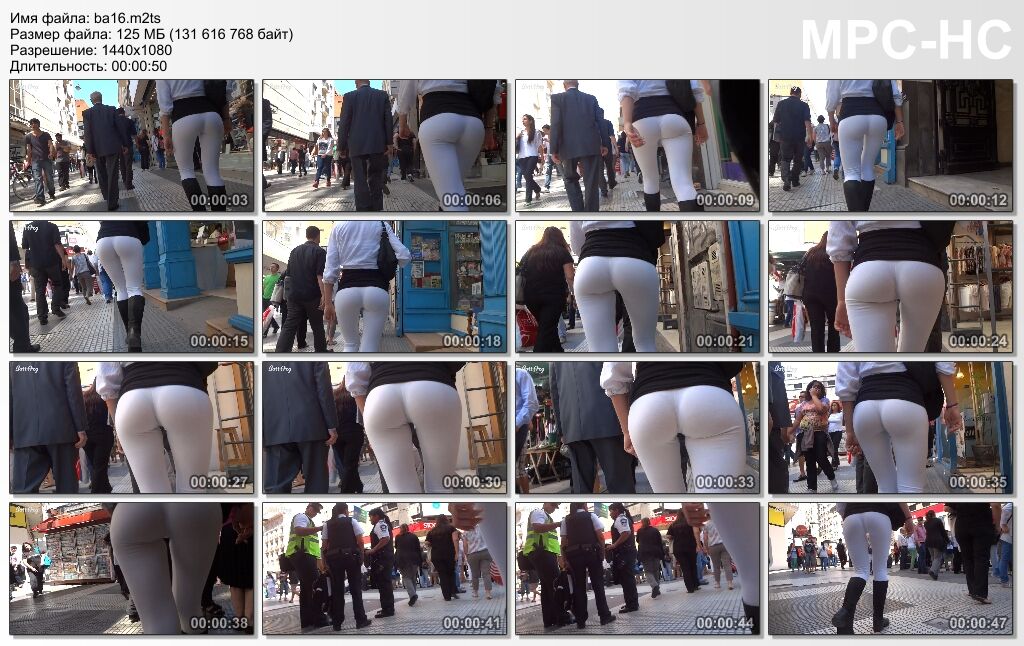 [126 МБ] Камера следует за Juicy Argentine Pooy [2014, Candid, Tight Ass, Leggins, Voyer, 1080p, SiteRip]