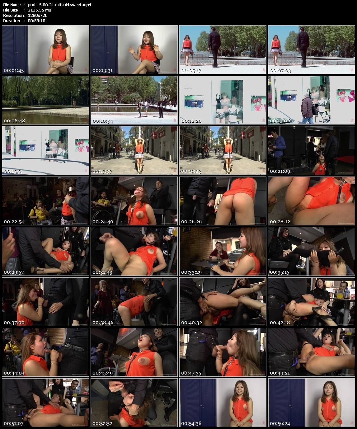 [2.09 GB] [PublicDiSgrace.com / kink.com] Mitsuki Sweet (Mitsuki Sweet Serves Public Disgrace / 21. 8.2015) [2015, BDSM, Public, Humiliation, All Sex, 720p, HDRip]