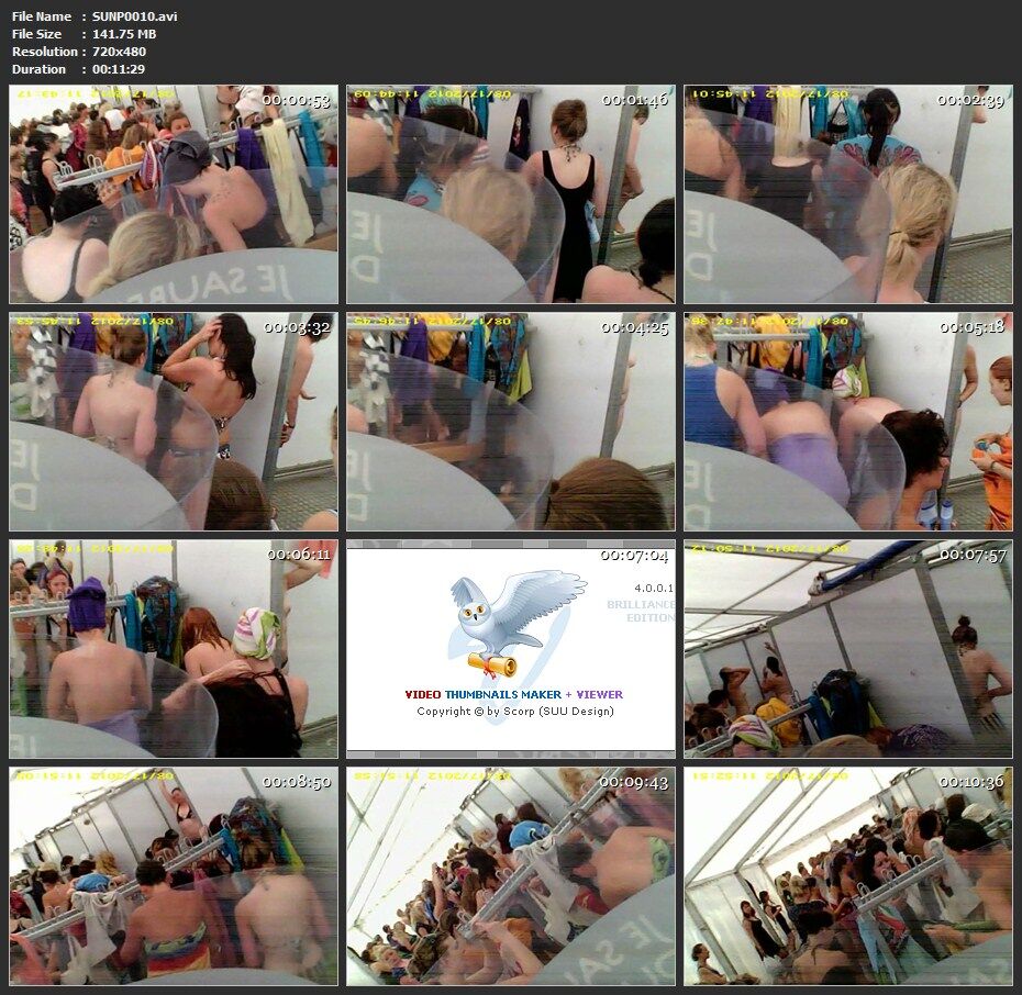 [507 MB] [Voyeur, SpyCam] / Gemeinsame Umkleidekabine und Dusche (3 Rollen) (Amateur) [2012, Voyeur, Spycam, CamRip]