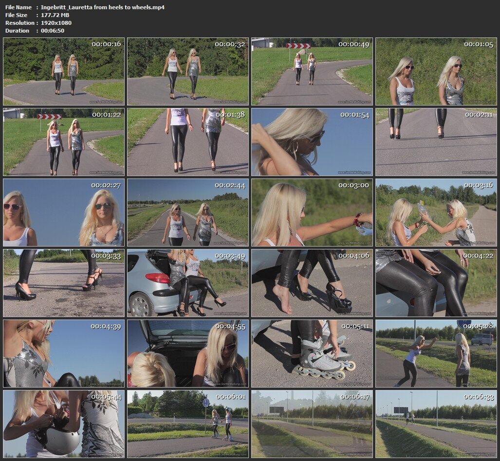 [1,68 GB] [Seemewalking.com] Mira cómo voy (8 rodillos) [2011, Tacones altos, Leggings, Piernas, Ceñido, Látex, Fetiche, HDRip, 1080p]