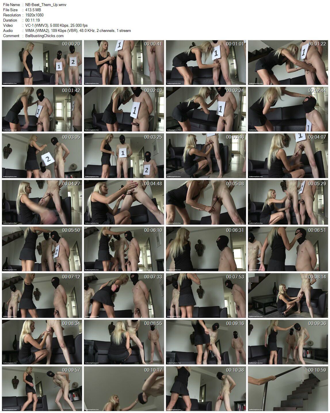 [413 MB] [ballbustingchicks.com] Beat Them Up [23.08.2011, Domina, BallBusting, Demütigend, SiteRip, 1080p]