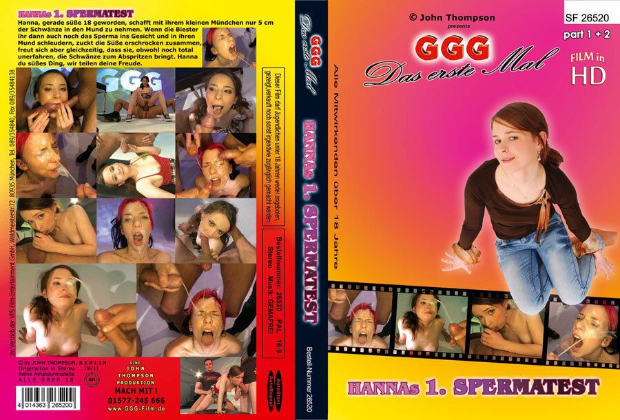 [966 MB] Hanna's erster Spermatest / test de sperme Hanna (John Thompson, GGG) [2011, Bukkake, Ejaculations, DVDRip]