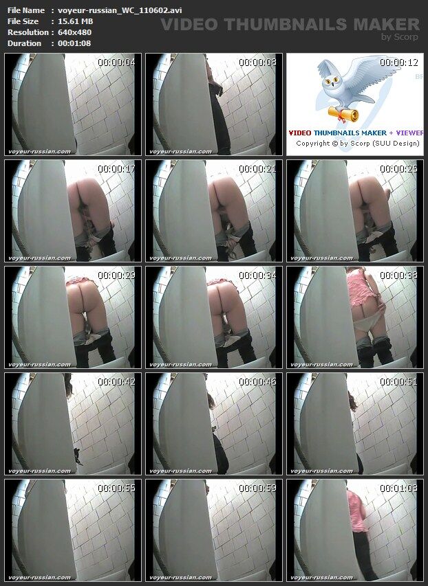 [581 MB] [Voyeur-russian.com] WC (30rolikov, set 1106) Câmera escondida no banheiro feminino [2011, Peeing, SiteRip]