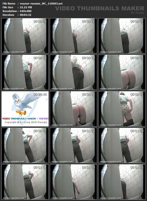 [581 MB] [Voyeur-russian.com] WC (30rolikov, set 1106) Câmera escondida no banheiro feminino [2011, Peeing, SiteRip]