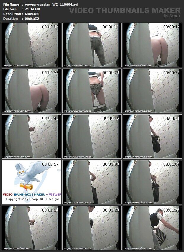 [581 MB] [Voyeur-russian.com] WC (30rolikov, set 1106) Cámara oculta en el baño de mujeres [2011, Orinar, SiteRip]