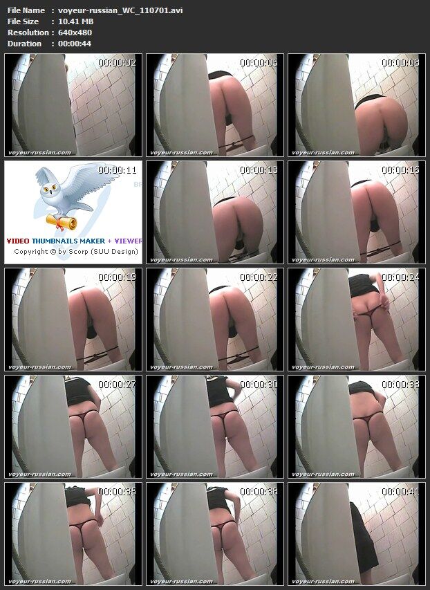 [130 MB] [Voyeur-russian.com] トイレ (7rolikov、セット 1107) / 女子トイレの隠しカメラ [2011、おしっこ、SiteRip]