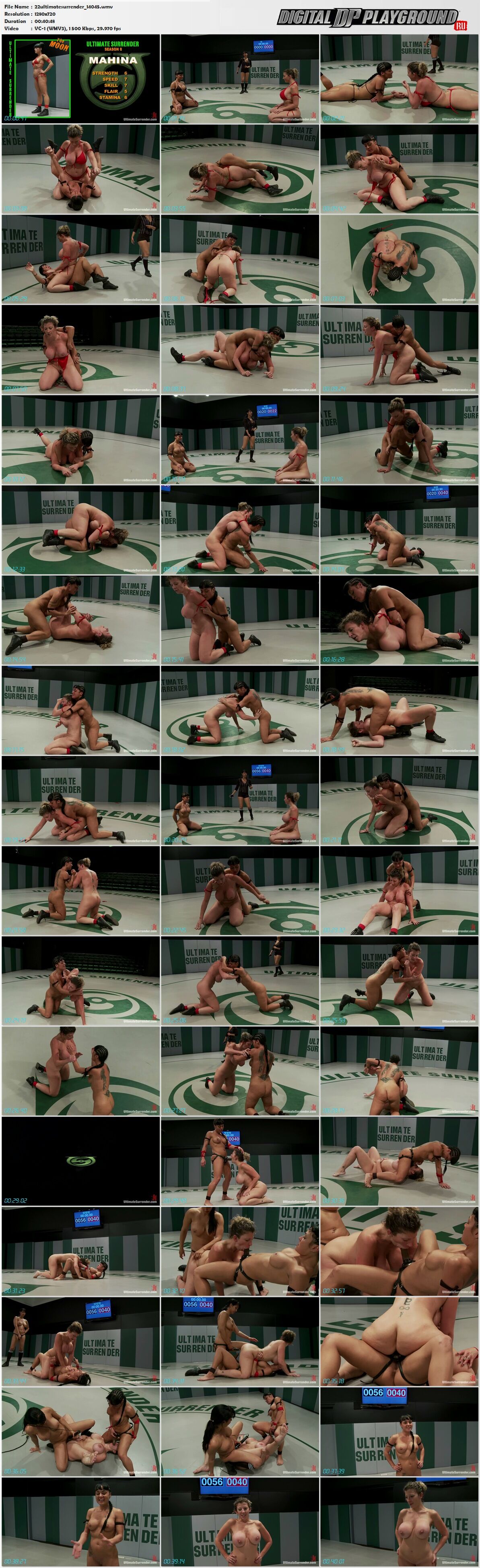 [489 MB] [UltimateSurrender.com / Kink.com] 2011-07-22 Sara Jay y Mahina Zaltana - 12º vs 7º: 2 luchadores de grandes tetas luchan para evitar la eliminación Perdedor follado como castigo en RD4 (14045) [2011, Femdom, 