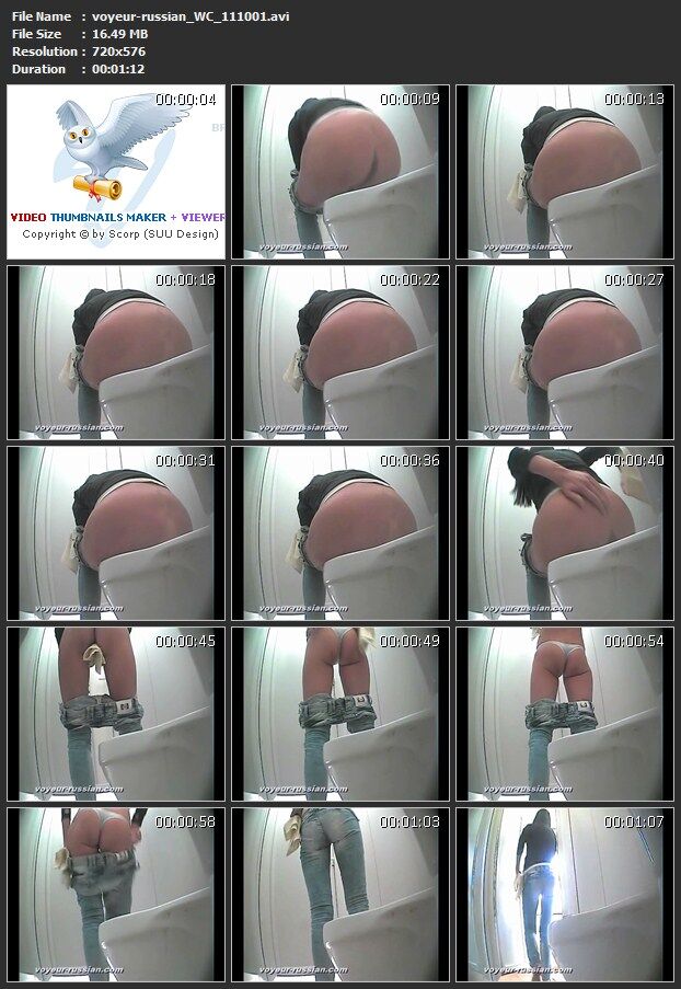 [596 MB] [Voyeur-russian.com] トイレ (31 ローラーセット 1110) / 女子トイレの隠しカメラ [2011 g.、おしっこ、SiteRip]