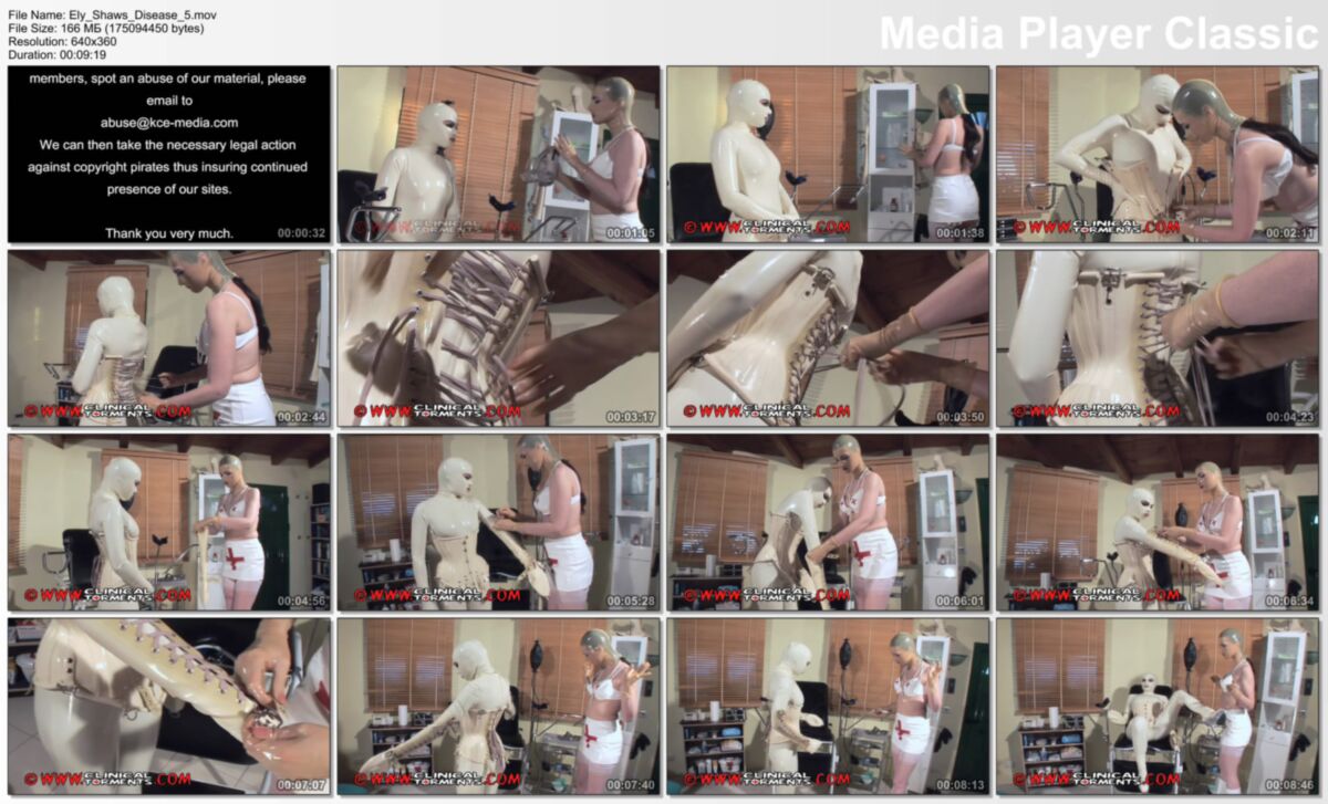 [3,3 Go] [clinicaltorments.com / hospital souffrance] (3 clips) (Kink Canary Entertainment) [2009, BDSM, caoutchouc, Medical Fetish, LezDom, Speculums, Wired, Bondage, Mummification, SiteRip]