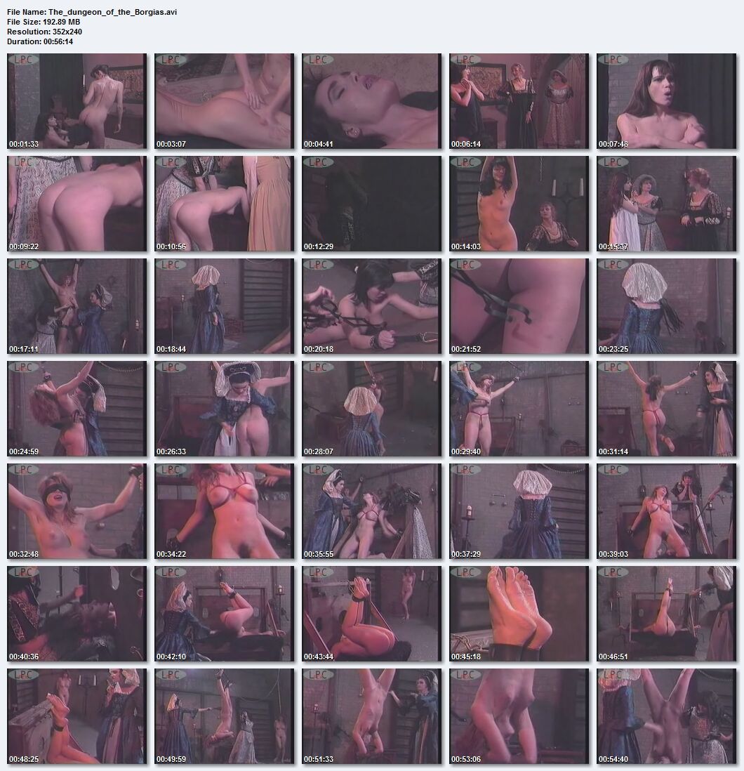 [193 MB] A masmorra dos Borgias / Dungeon Borgia (Brian Tarsis, HOM inc.) [1993, Fetiche, Bondage, BDSM, Palmadas, Chicotadas, All Girl, Fantasias, Alexis Payne, VHSRip]