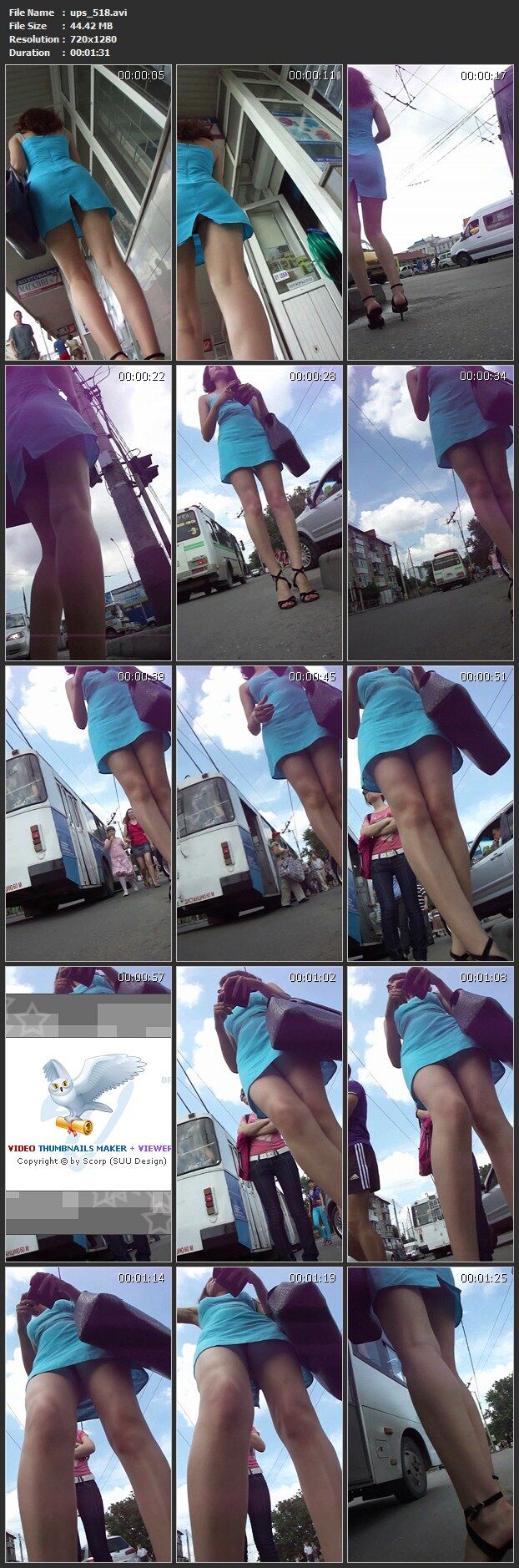 [2,5 Go] [Upskirt, SpyCam] (57rolikov) / jupe avec caméra cachée (Amateur) [2010, Upskirt, CamRip]