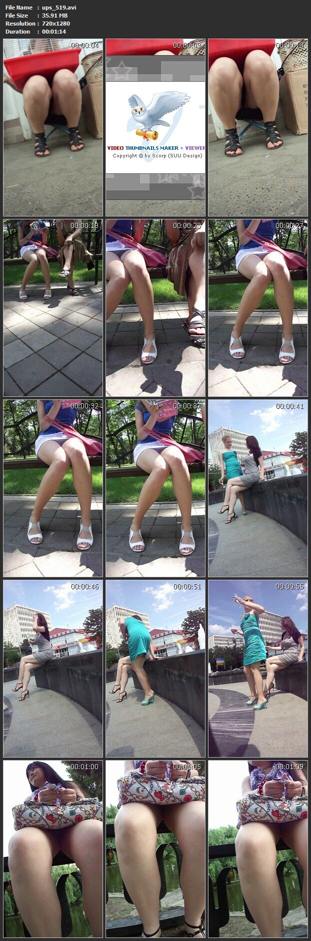 [2,5 GB] [Upskirt, SpyCam] (57rolikov) / Rock mit versteckter Kamera (Amateur) [2010, Upskirt, CamRip]