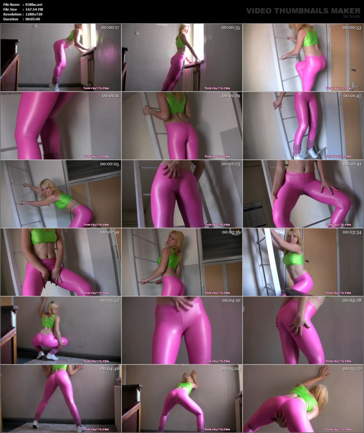 [3,69 GB] [ShinyButts.com] (Rollen 26) Pack / Glänzender Arsch [2011-2012, Spandex, Leggings, Lycra, Trikot, Catsuit, Eng, Fetisch, 720p]