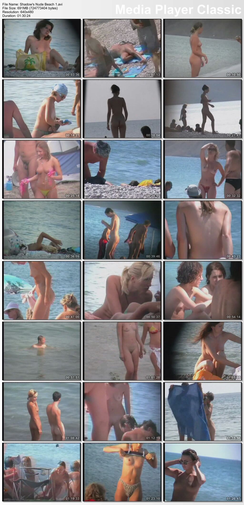 [691 МБ] Shadow's Nude Beach 1 / Нудистский пляж (часть 1) (coccozella.com) [Voyeur Beach]