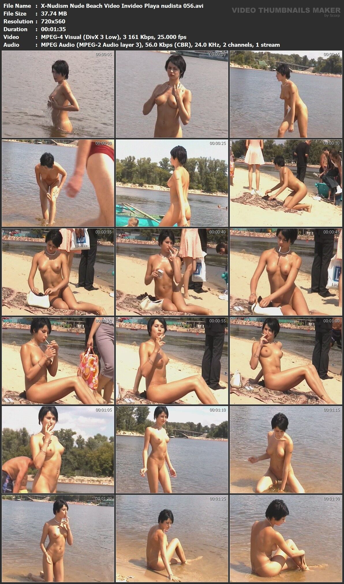 [419 MB] Clips nudistas-25 (X-Nudismo) / Clips con nudistas-25 [Playa nudista]