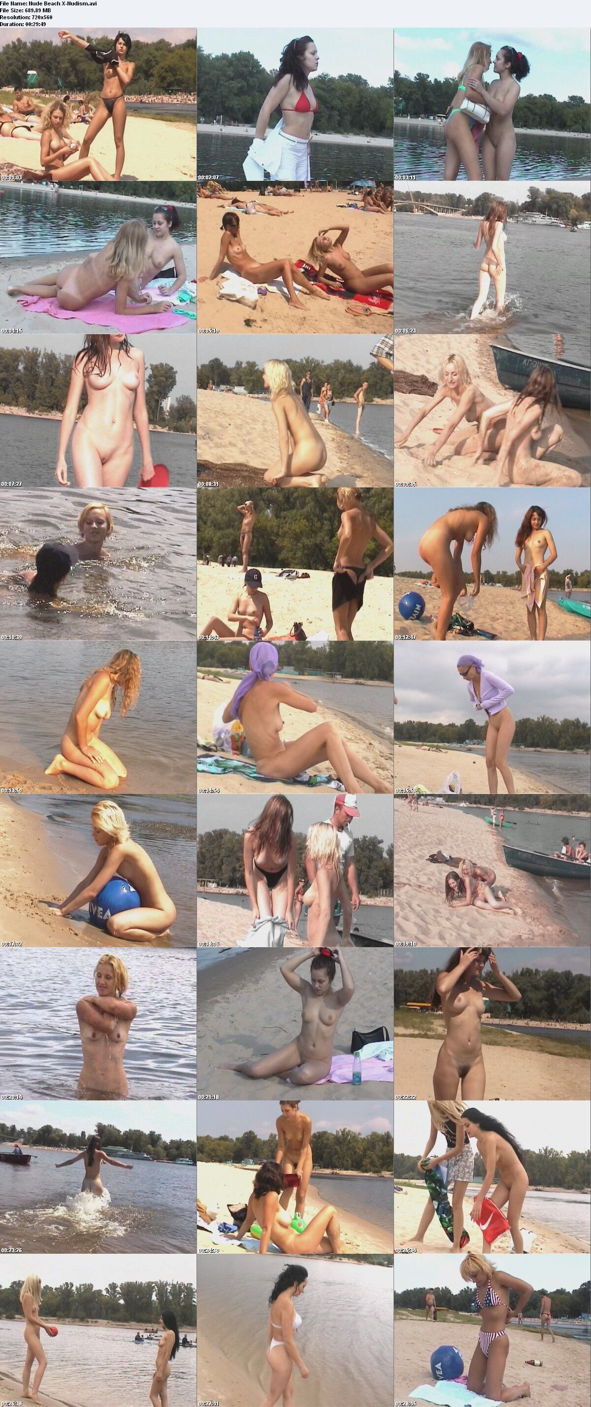 [690 MB] Nude Beach X-Nudism / filles avec clips Hydropark Kiev lac Obolon [Nude Beach, SATRip]