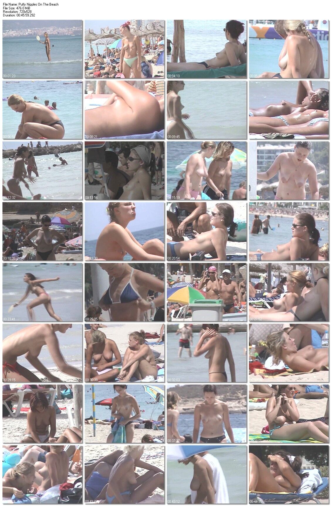 [476 MB] Puffy Nipples On The Beach / breasts with nipples large beach [Voyeur Beach, CamRip]