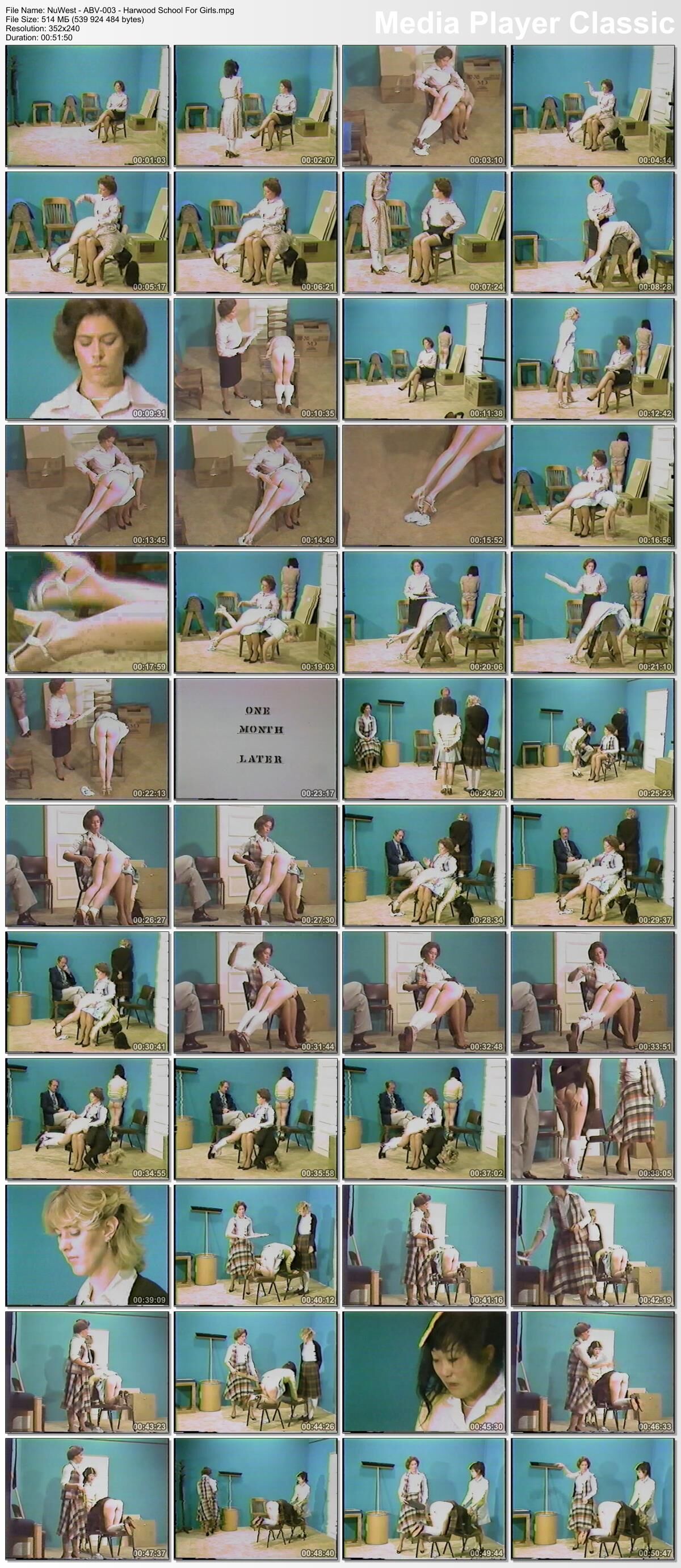 [515 MB] ABV-003 (ABV-103) - Harwood School For Girls / Harvudskaya School for Girls (Nu West, Miss Anne Bowman Video Productions) [1986, BDSM, spanking, paddling, belting, FF, VHSRip]