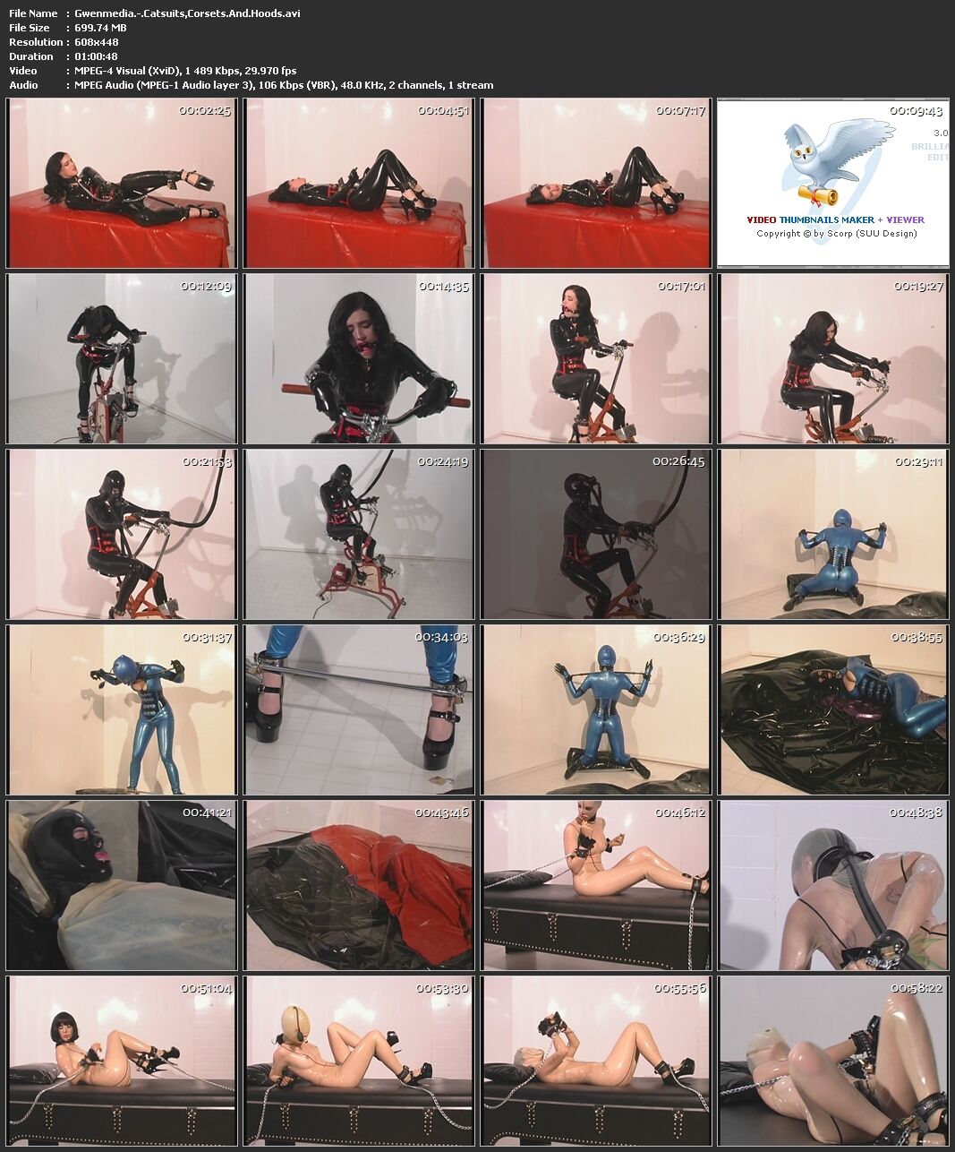 [700 MB] Catsuits Corsets Hoods / Oranichivayuschy Kombinzon con capucha (Bob Zak, Jon White / Bizarre Video) [2005, Fetiche, Bondage, DVDRip]