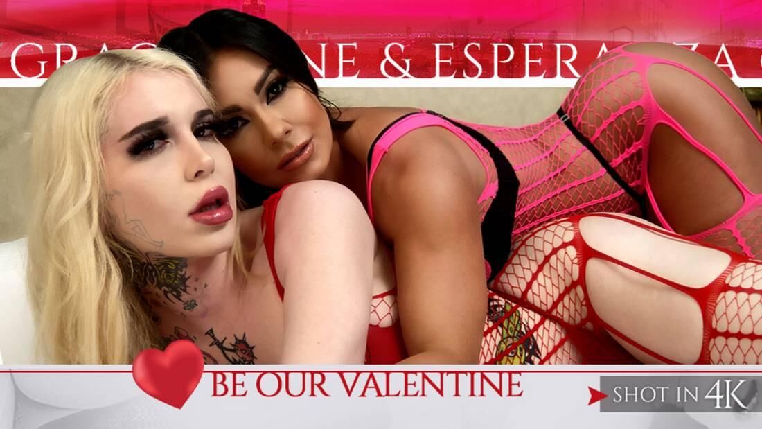 [TRANSATPLAY.COM500.com] Gracie Jane \u0026 Esperanza Gomez / Be Our Valentine (TAP365) (11-02-2022) [2022, Transsexuals, Shemale, All Sex, Big Tits, Bubble Butt, Cumshot, Handjob,SHEMALE ON FEMALE, 720P, SITERIP]