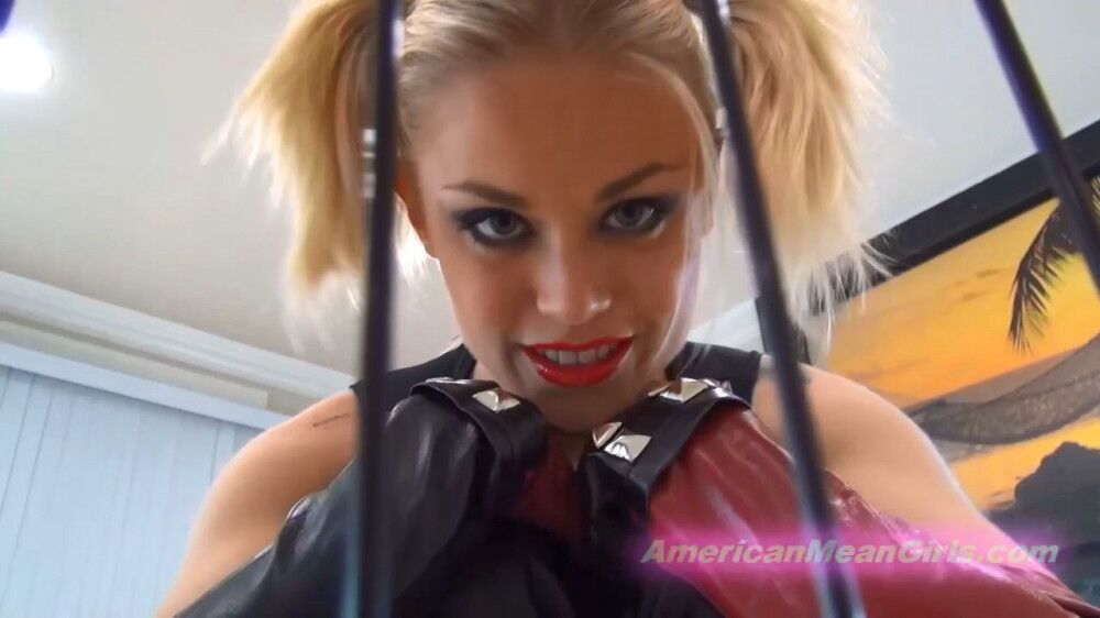 [Americanmeangirls.com / clips4sale.com] / ash hollywood - Jerk -Toy for Harley Quinn (dublagem russa) [2015, Dominação Feminina, FaceSitting, Bondage, Masturbação, 720