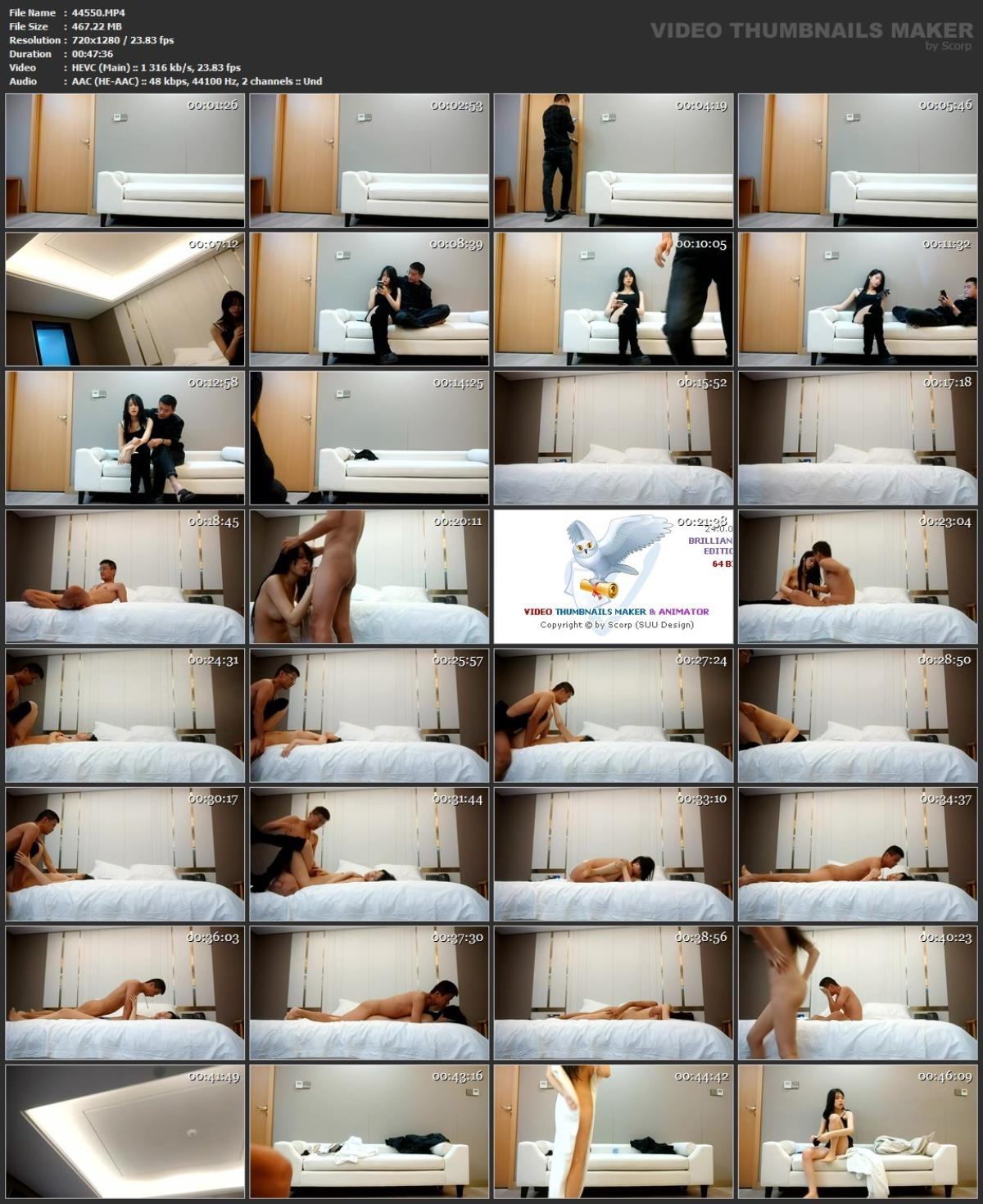 [85,87 GB]Asiatische Escort-Paare mit versteckter Kamera, Paket 291 (150 Clips)