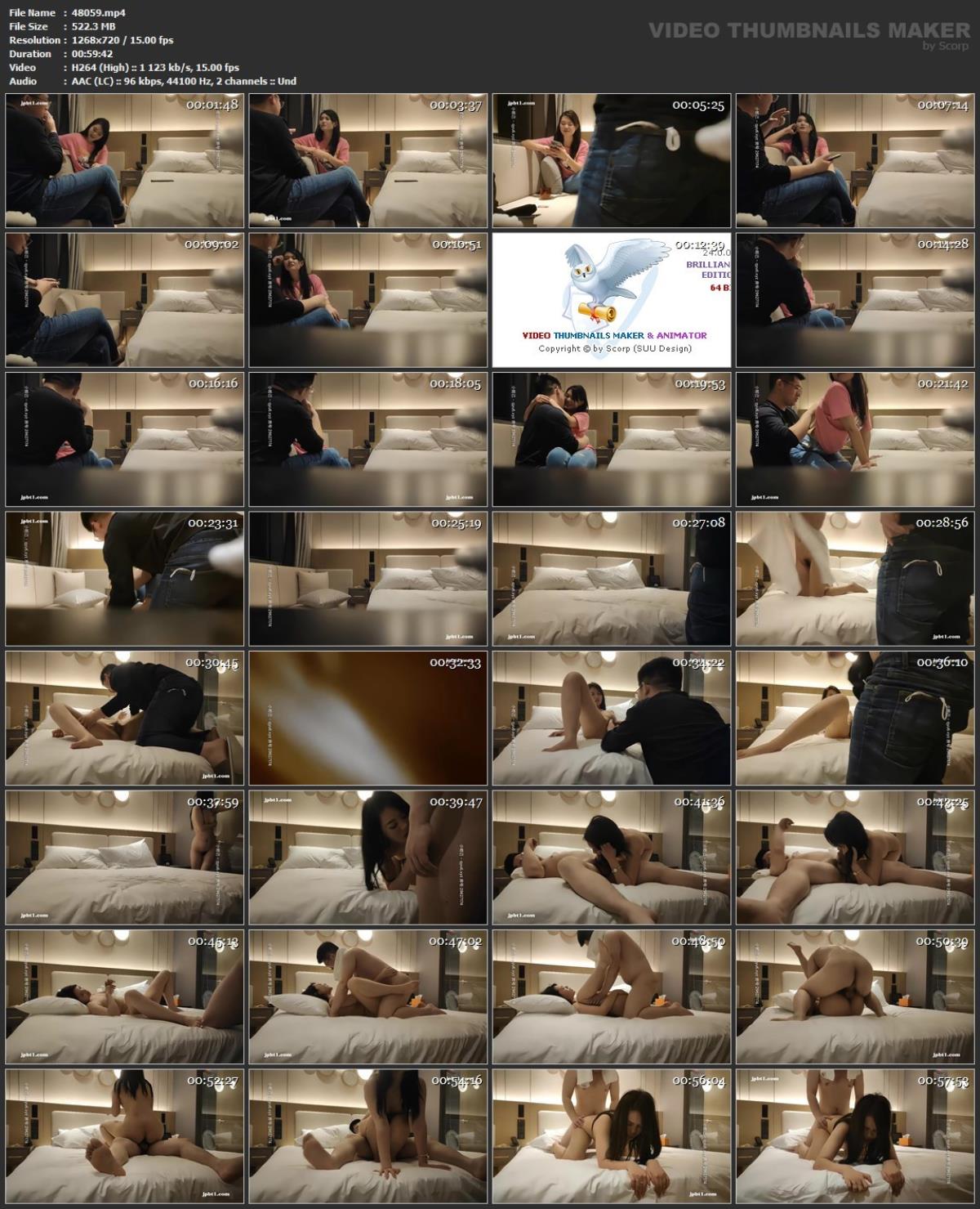 [85,52 GB]Asiatische Escort-Paare mit versteckter Kamera, Paket 309 (150 Clips)