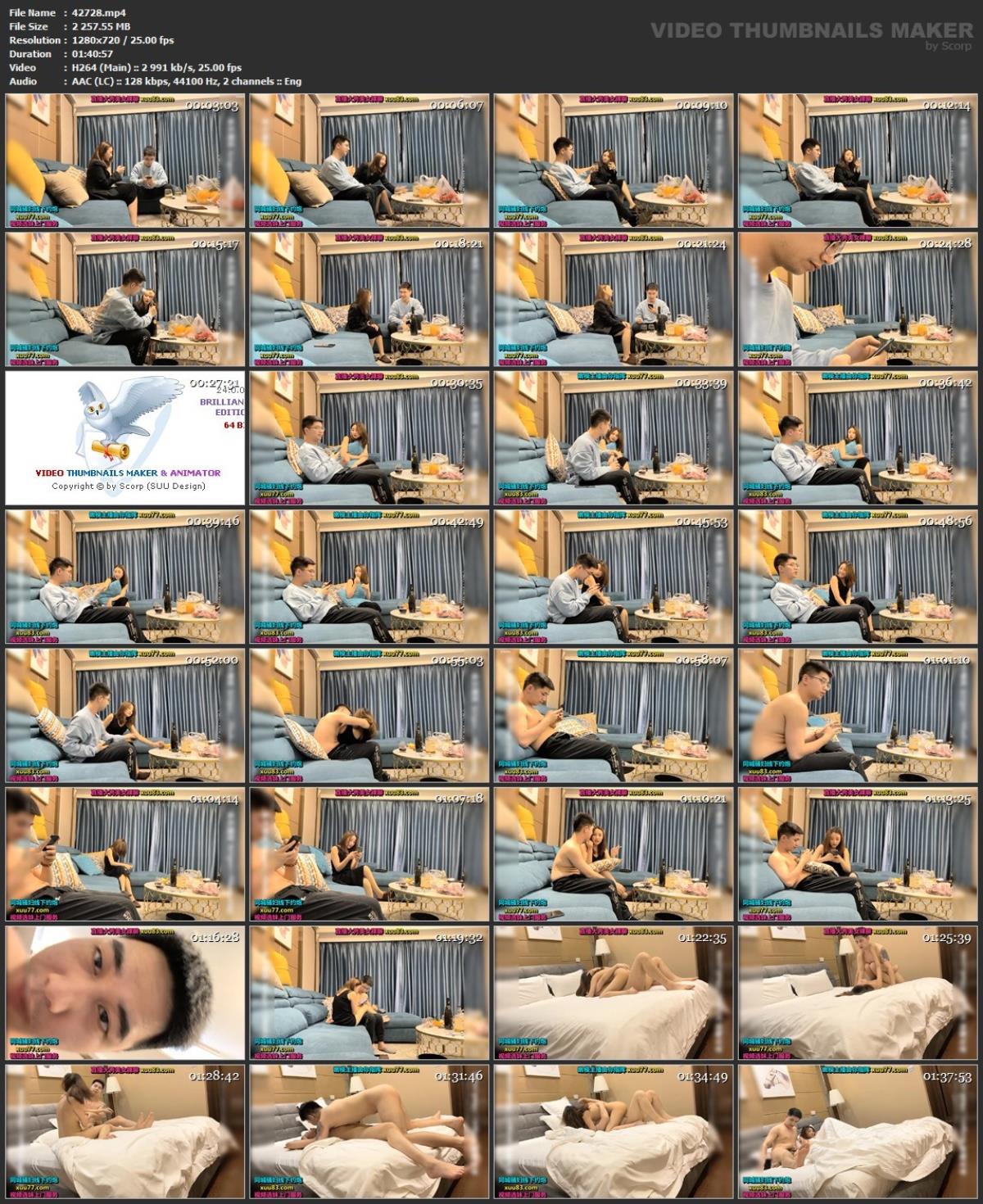 [85.2 GB]Asian Hidden Camera Couples Escorts Pack 278 (150 Clips)