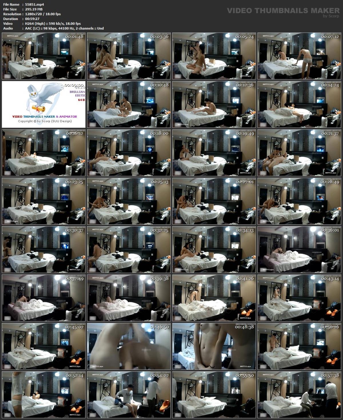 [85,23 Go]Pack d'escortes de couples avec caméra cachée asiatique 345 (150 clips)