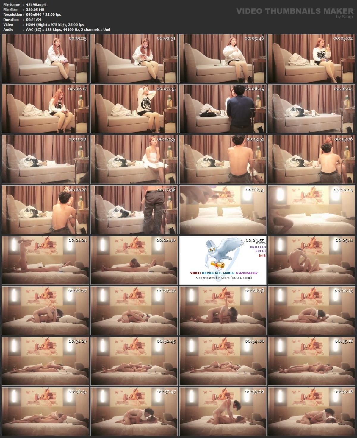 [85,87 Go]Pack d'escortes de couples avec caméra cachée asiatique 295 (150 clips)