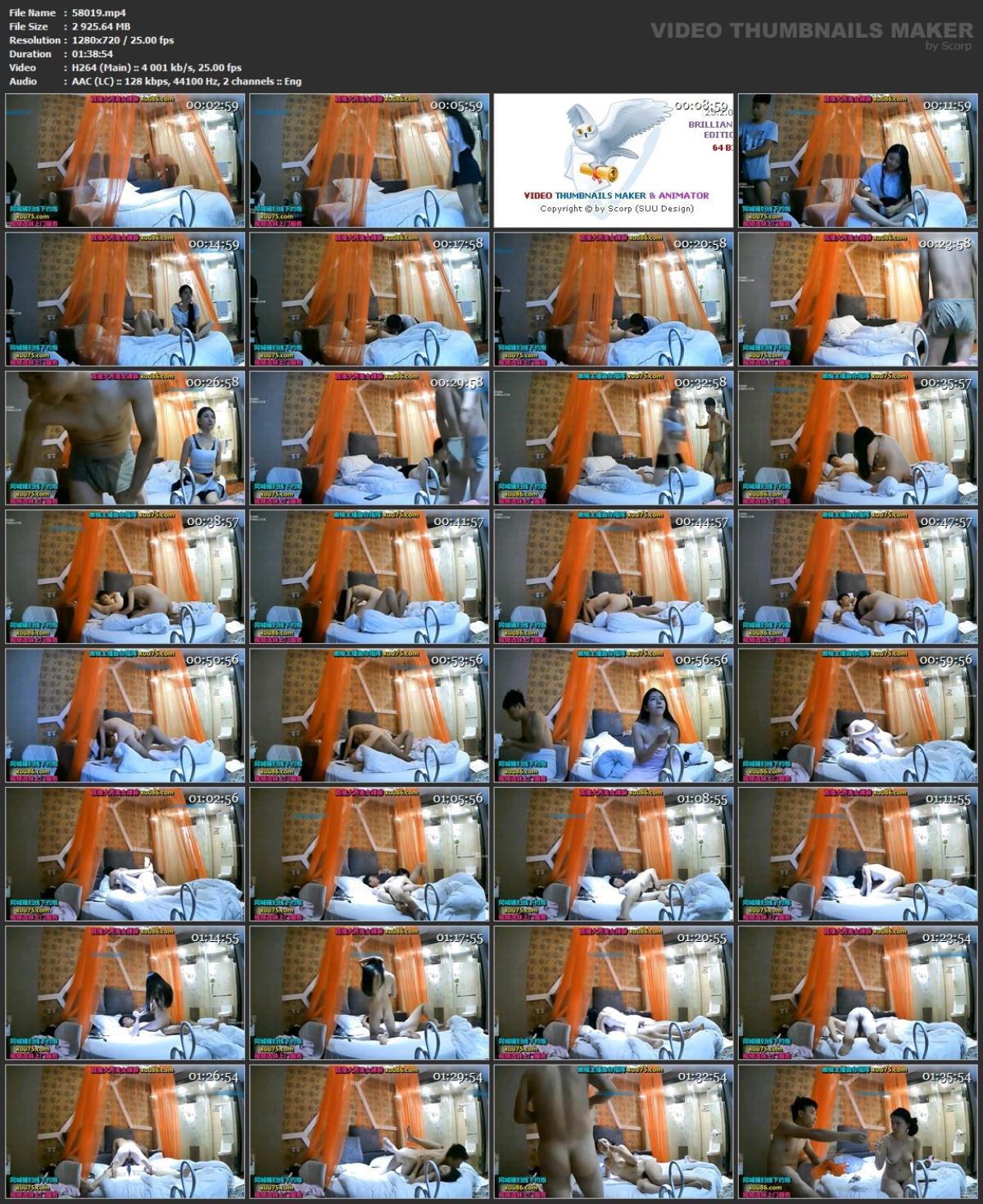 [85,35 GB]Asiatische Escort-Paare mit versteckter Kamera, Paket 359 (150 Clips)