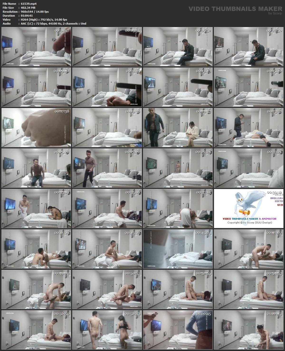 [85,26 GB] Asiatische Escort-Paare mit versteckter Kamera, Paket 379 (150 Clips)