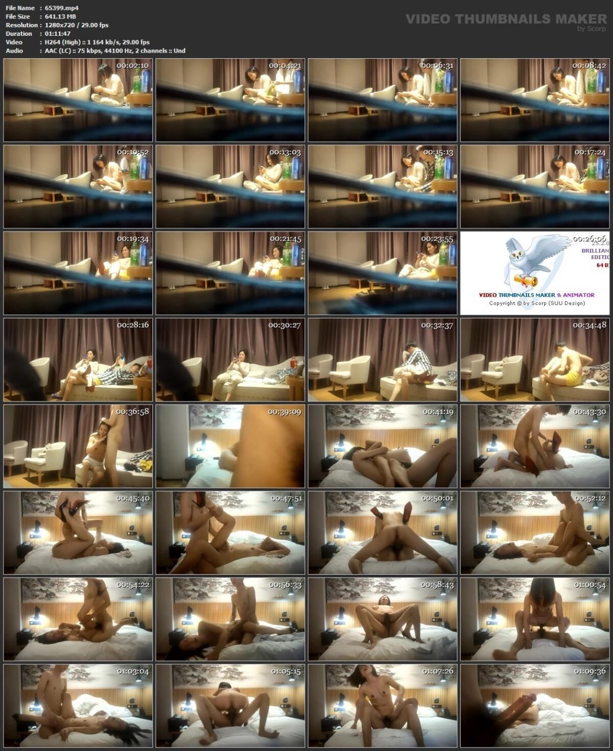 Pack d'escortes de couples avec caméra cachée asiatique 403 (150 clips)